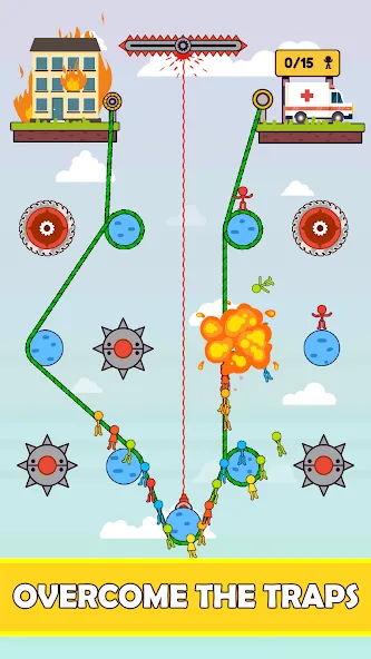 Rope Puzzle (Роуп Паззл) [МОД: Бесконечные деньги, Монеты и Мега MOD] Screenshot 4
