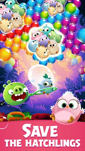 Angry Birds POP Bubble Shooter (Энгри Брдс ПОП Бабл Шутер) [МОД: Меню, Бесконечные монеты и Открытые уровни] Screenshot 3
