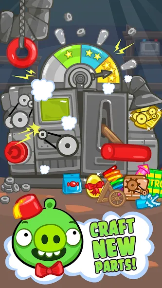 Bad Piggies (Бэд Пиггиз) [МОД: Меню, Бесконечные монеты и Открытые уровни] Screenshot 3