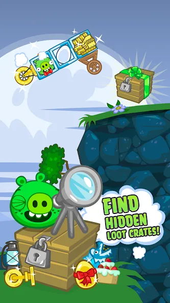 Bad Piggies (Бэд Пиггиз) [МОД: Меню, Бесконечные монеты и Открытые уровни] Screenshot 4
