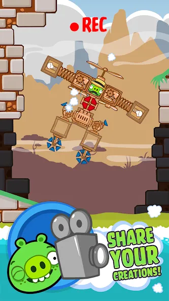 Bad Piggies (Бэд Пиггиз) [МОД: Меню, Бесконечные монеты и Открытые уровни] Screenshot 5