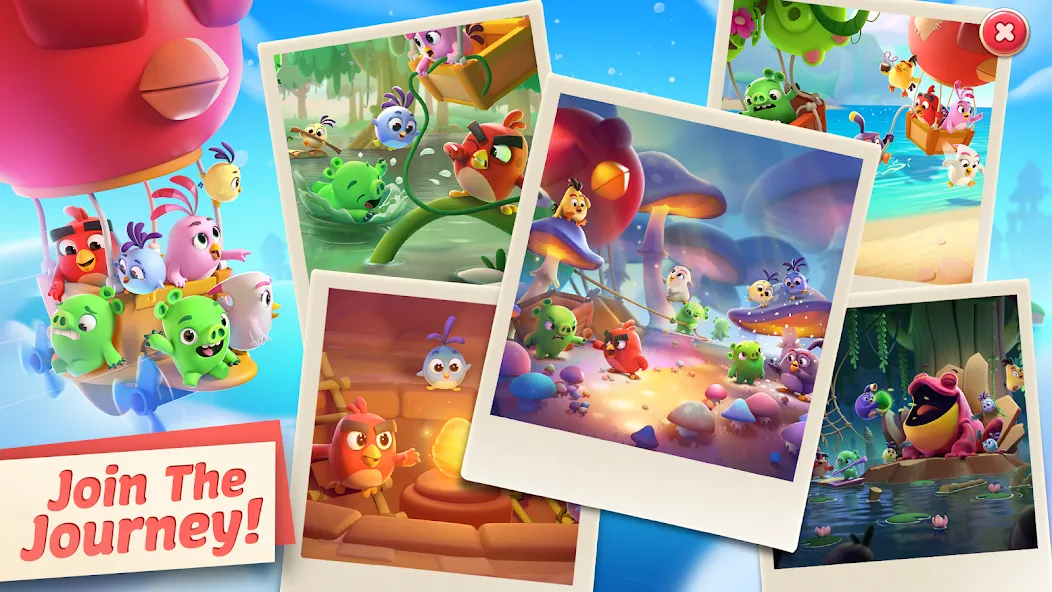 Angry Birds Journey (Энгри Бердс Джорни) [МОД: Много монет, Открытые уровни и Мега MOD] Screenshot 5