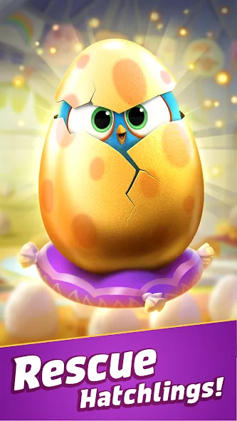Angry Birds Match 3 (Энгри Бердс Матч 3) [МОД: Меню, Бесконечные монеты и Открытые уровни] Screenshot 2