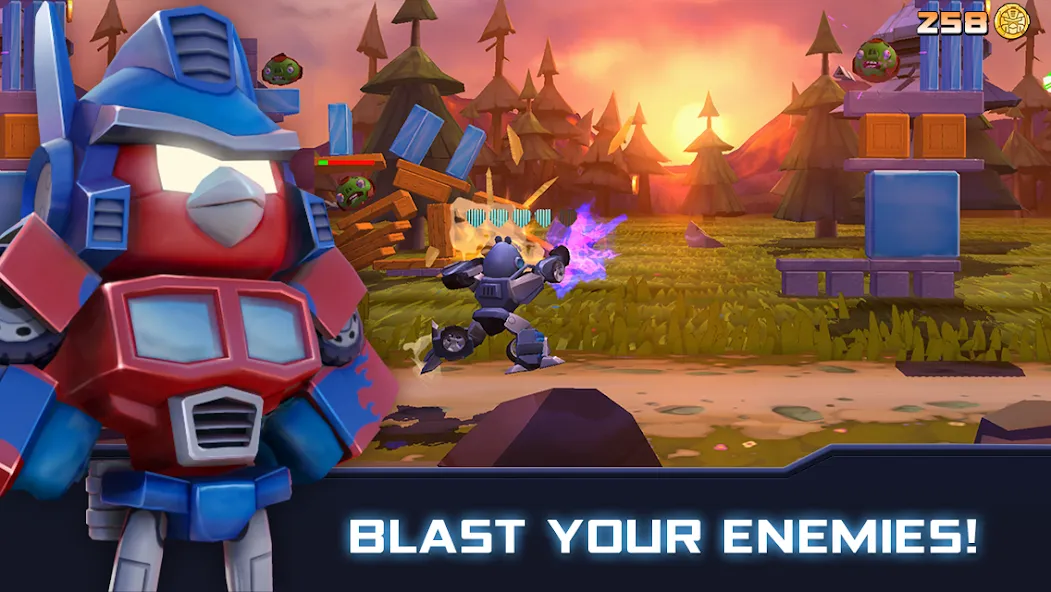 Angry Birds Transformers (Энгри Брдс Трансформеры) [МОД: Все открыто, Дополнительные деньги и Меню MOD] Screenshot 1