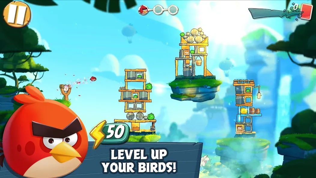 Angry Birds 2 (Энгри Бердс 2) [МОД: Деньги, Монеты и Меню MOD] Screenshot 2