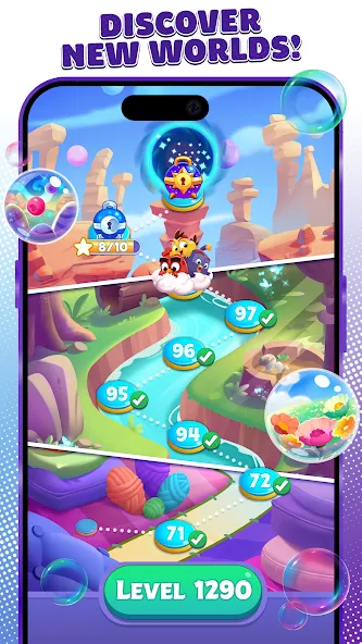 Angry Birds Dream Blast (Энгри Бердс Дрим Бласт) [МОД: Деньги, Монеты и Меню MOD] Screenshot 5