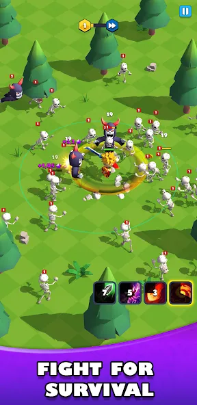 Idle Warrior Defence RPG (Айдл Вариор Дефенс РПГ) [МОД: Все открыто, Дополнительные деньги и Меню MOD] Screenshot 1