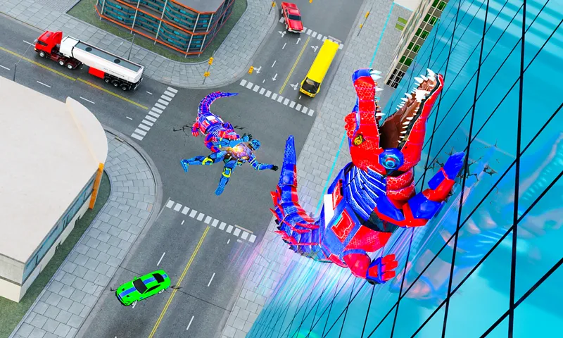 Robot Game Transform Crocodile [МОД: Все открыто, Дополнительные деньги и Меню MOD] Screenshot 1