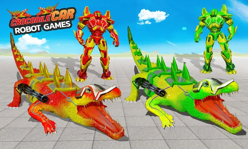 Robot Game Transform Crocodile [МОД: Все открыто, Дополнительные деньги и Меню MOD] Screenshot 4