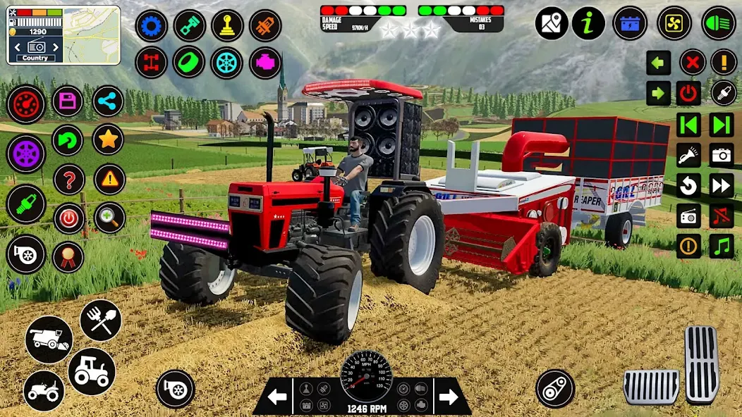Indian Tractor Farming Games [МОД: Меню, Бесконечные монеты и Открытые уровни] Screenshot 2