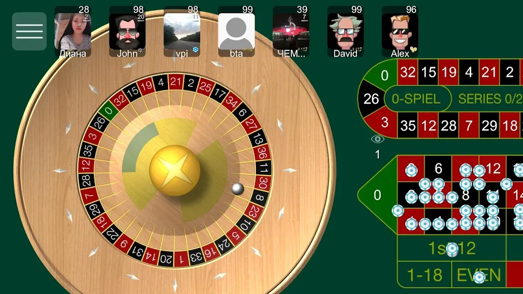 Roulette Online [МОД: Меню, Бесконечные монеты и Открытые уровни] Screenshot 3