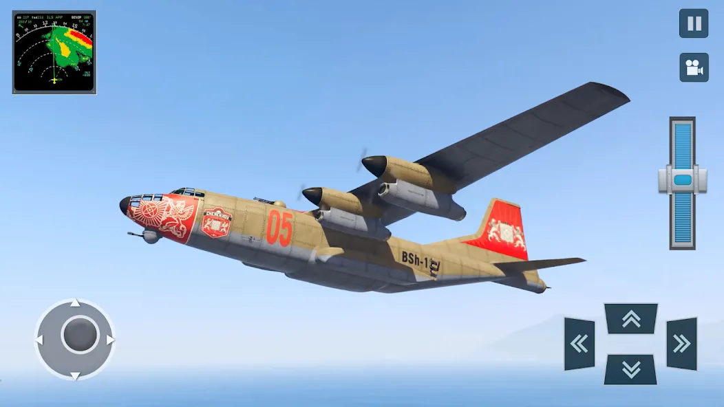 Real Plane Flying Simulator [МОД: Деньги, Монеты и Меню MOD] Screenshot 2