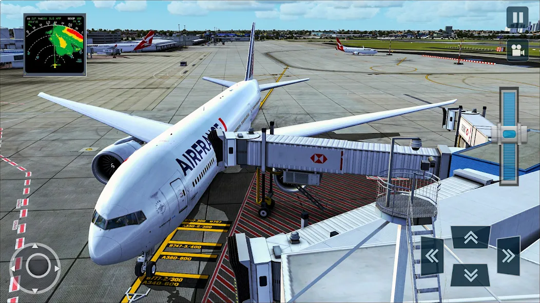 Real Plane Flying Simulator [МОД: Деньги, Монеты и Меню MOD] Screenshot 3