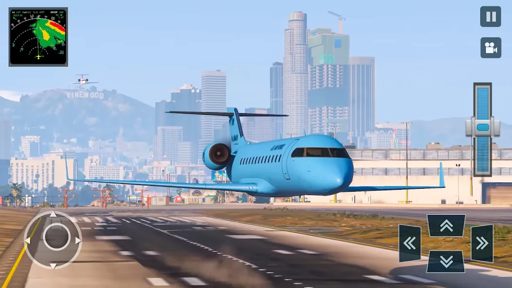 Real Plane Flying Simulator [МОД: Деньги, Монеты и Меню MOD] Screenshot 4