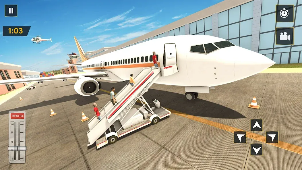 Real Plane Flying Simulator [МОД: Деньги, Монеты и Меню MOD] Screenshot 5