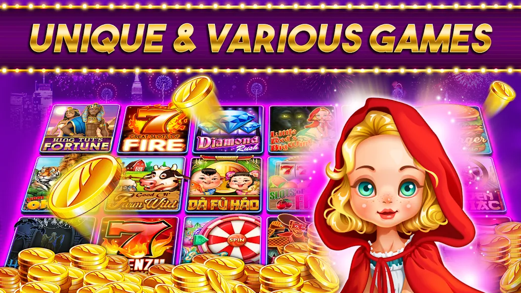 Casino Frenzy - Slot Machines (Казино Френзи) [МОД: Бесконечные деньги, Монеты и Мега MOD] Screenshot 3