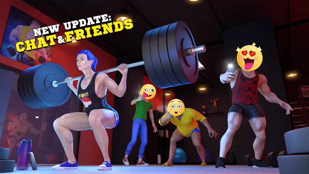 Fitness Gym Bodybuilding Pump [МОД: Деньги, Монеты и Меню MOD] Screenshot 1