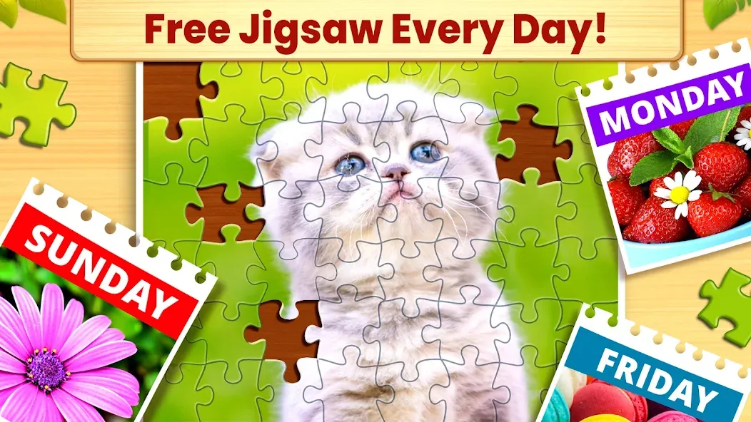 Jigsaw Puzzles: Picture Puzzle [МОД: Меню, Бесконечные монеты и Открытые уровни] Screenshot 3