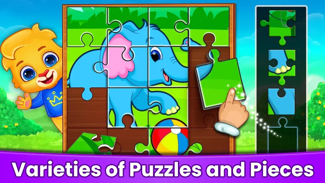 Puzzle Kids: Jigsaw Puzzles [МОД: Все открыто, Дополнительные деньги и Меню MOD] Screenshot 2
