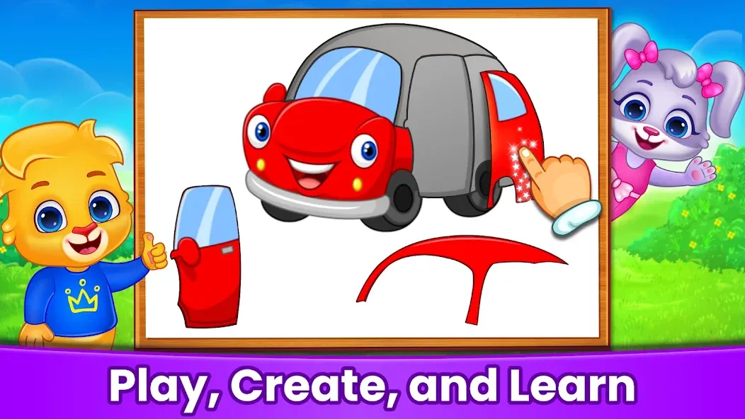 Puzzle Kids: Jigsaw Puzzles [МОД: Все открыто, Дополнительные деньги и Меню MOD] Screenshot 3