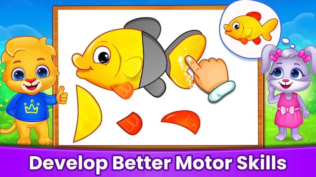 Puzzle Kids: Jigsaw Puzzles [МОД: Все открыто, Дополнительные деньги и Меню MOD] Screenshot 5