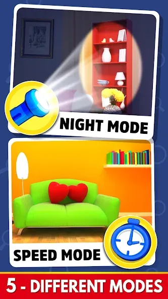 Find The Differences - Spot it [МОД: Много монет, Открытые уровни и Мега MOD] Screenshot 5