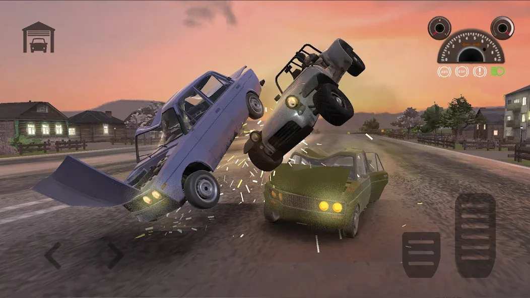 Car Crash Racing - Russia (Кар Краш Рейсинг) [МОД: Много монет, Открытые уровни и Мега MOD] Screenshot 1