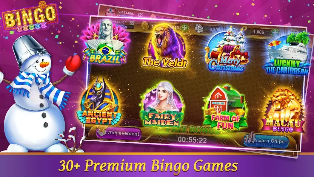 Bingo Happy HD - Bingo Games (Бинго Хэппи ХД) [МОД: Много монет, Открытые уровни и Мега MOD] Screenshot 1