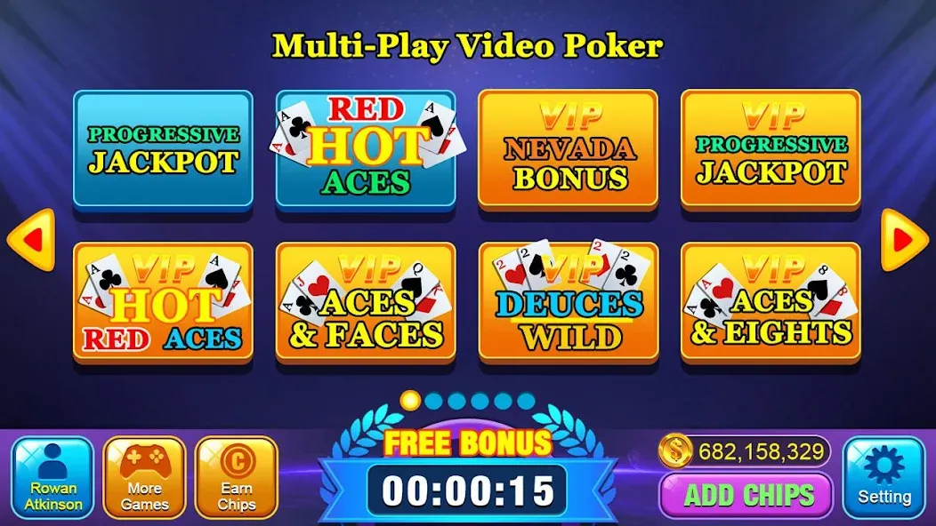 Video Poker Games - Multi Hand (Видео покер игры) [МОД: Много монет, Открытые уровни и Мега MOD] Screenshot 3