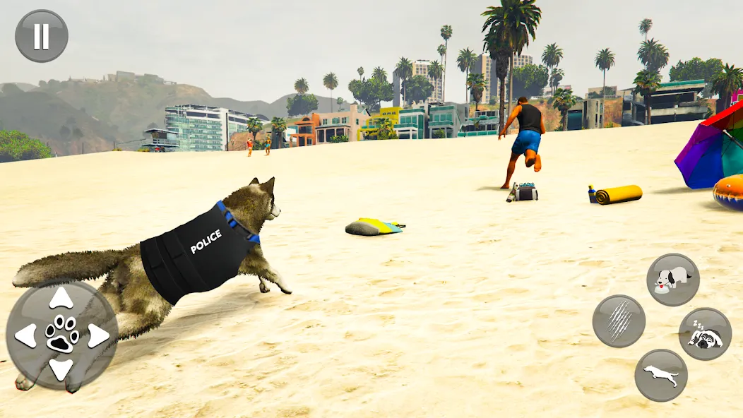 Toby Police Dog Sim: Dogs Game [МОД: Все открыто, Дополнительные деньги и Меню MOD] Screenshot 4
