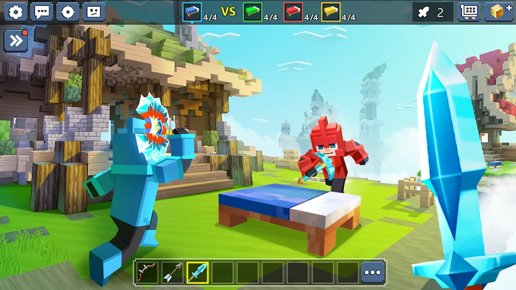 Bed Wars Lite (Бед Варс) [МОД: Все открыто, Дополнительные деньги и Меню MOD] Screenshot 2