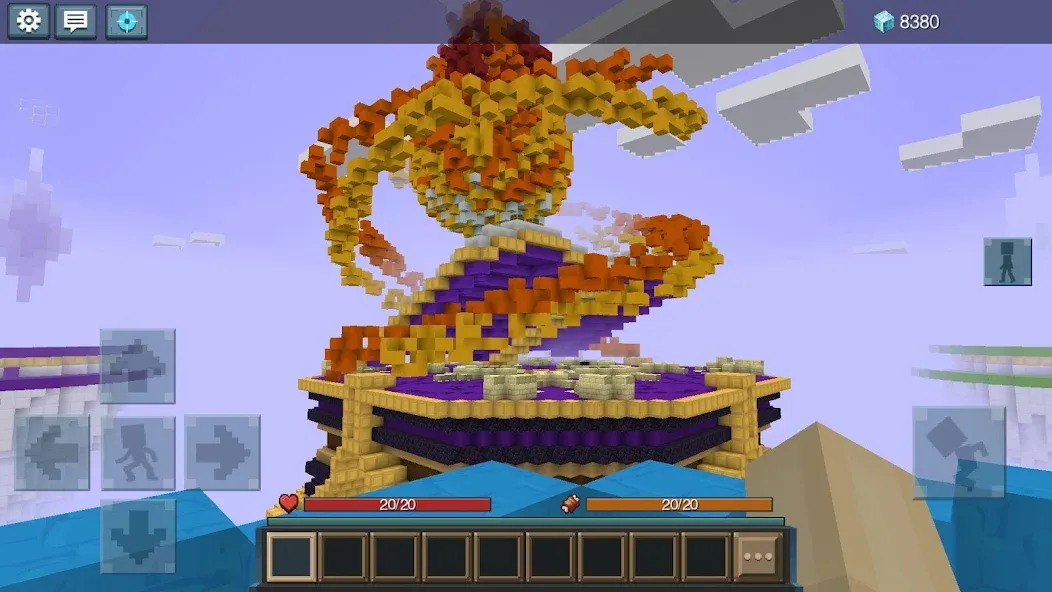 Sky Wars for Blockman Go (Скай Варс для Блокман Го) [МОД: Меню, Бесконечные монеты и Открытые уровни] Screenshot 2