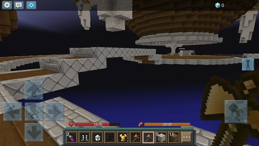 Sky Wars for Blockman Go (Скай Варс для Блокман Го) [МОД: Меню, Бесконечные монеты и Открытые уровни] Screenshot 3