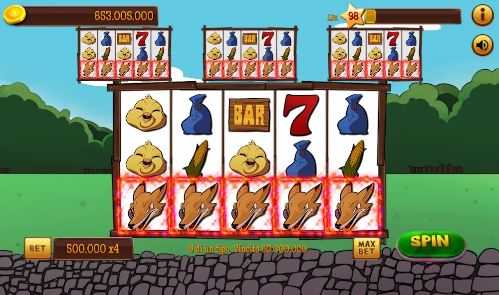 Slot Gallina 4 (Слот Галлина 4) [МОД: Меню, Бесконечные монеты и Открытые уровни] Screenshot 2