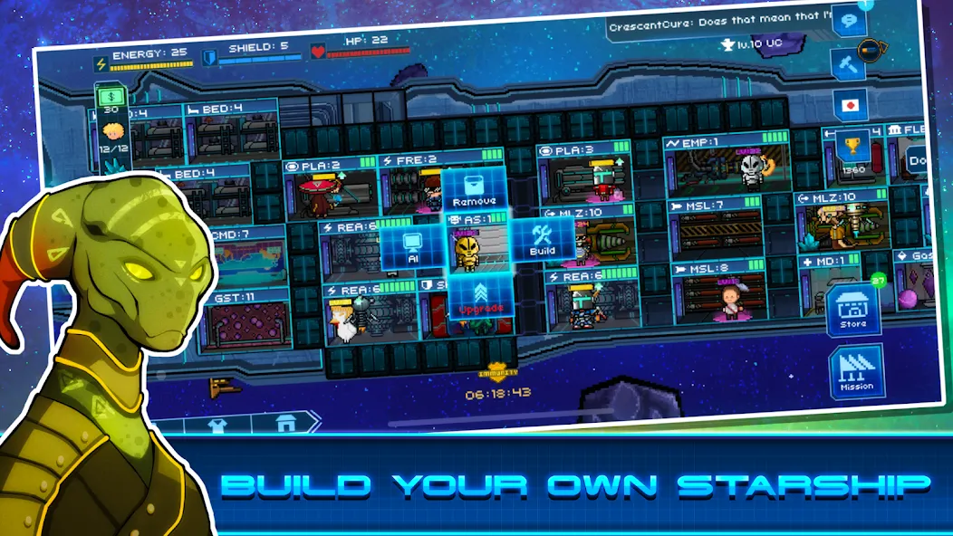 Pixel Starships™ (Пиксель Звездные Корабли) [МОД: Меню, Бесконечные монеты и Открытые уровни] Screenshot 1
