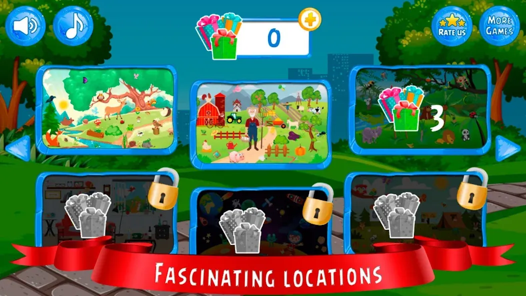 Hidden Object games for kids [МОД: Деньги, Монеты и Меню MOD] Screenshot 2