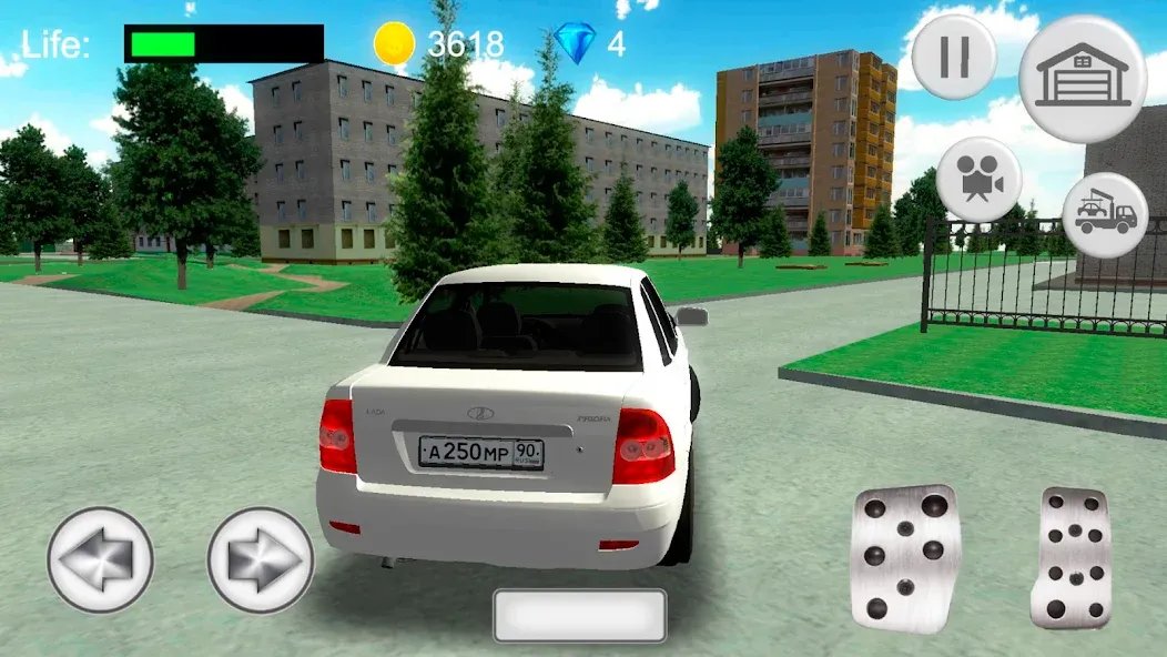 Лада Приора - русская машина [МОД: Меню, Бесконечные монеты и Открытые уровни] Screenshot 1