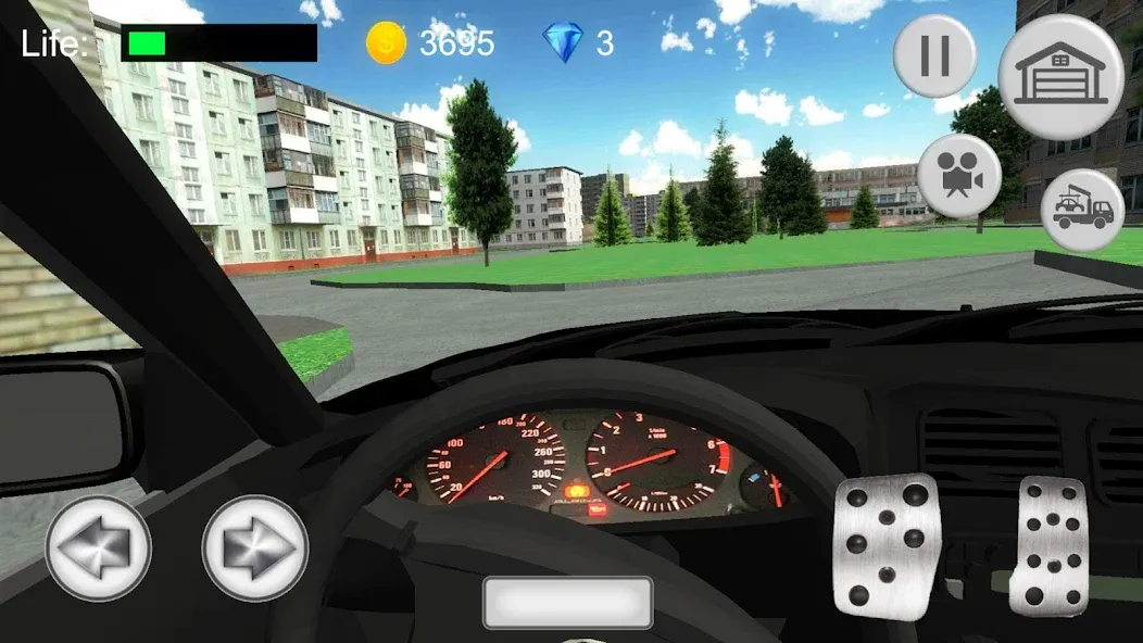 Игра машины в городе [МОД: Меню, Бесконечные монеты и Открытые уровни] Screenshot 3
