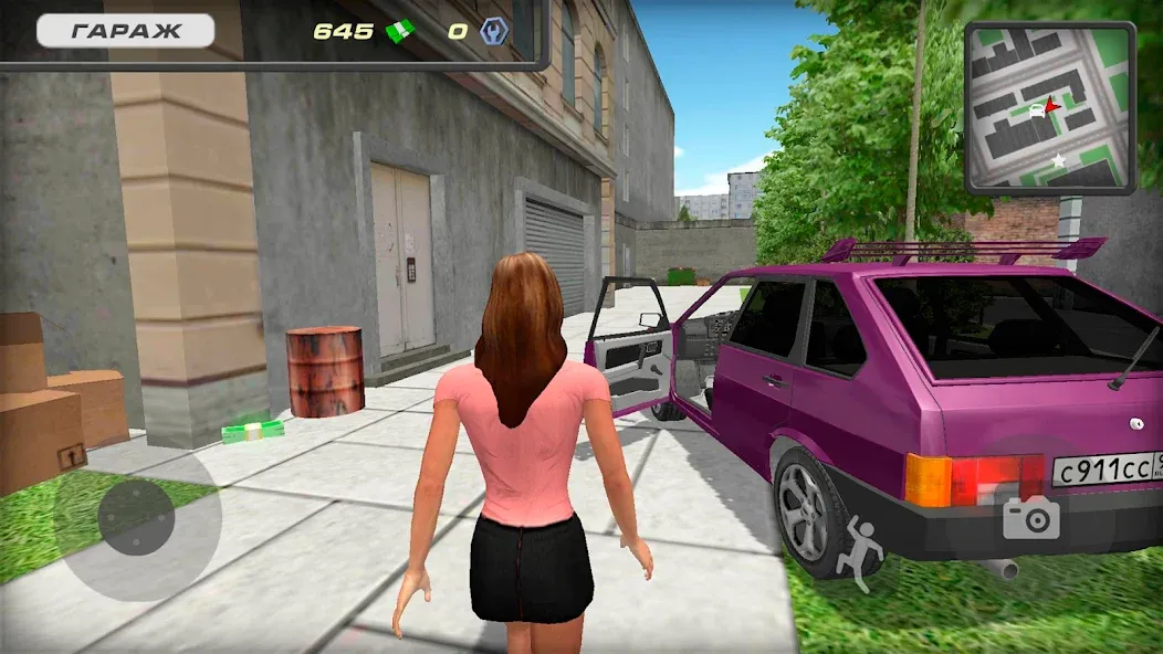 Lada 2109 Russian Car Driver [МОД: Деньги, Монеты и Меню MOD] Screenshot 1