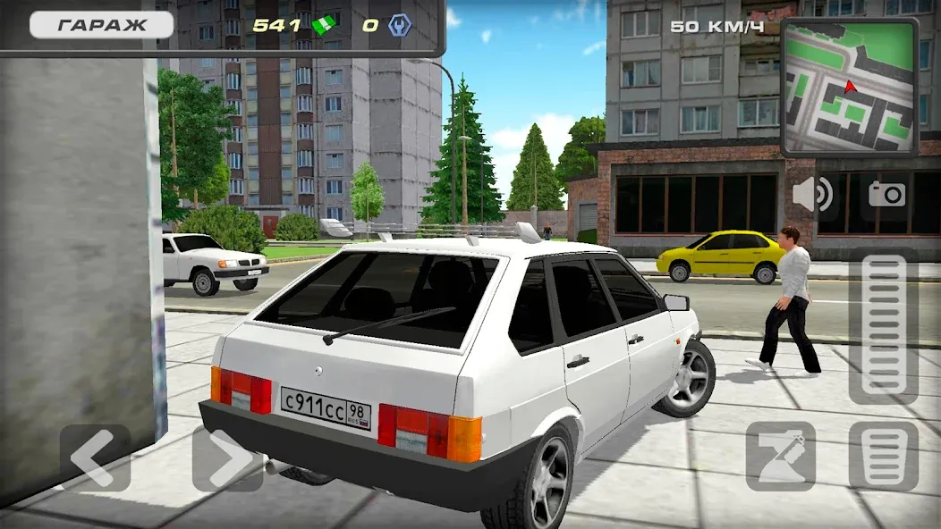 Lada 2109 Russian Car Driver [МОД: Деньги, Монеты и Меню MOD] Screenshot 3