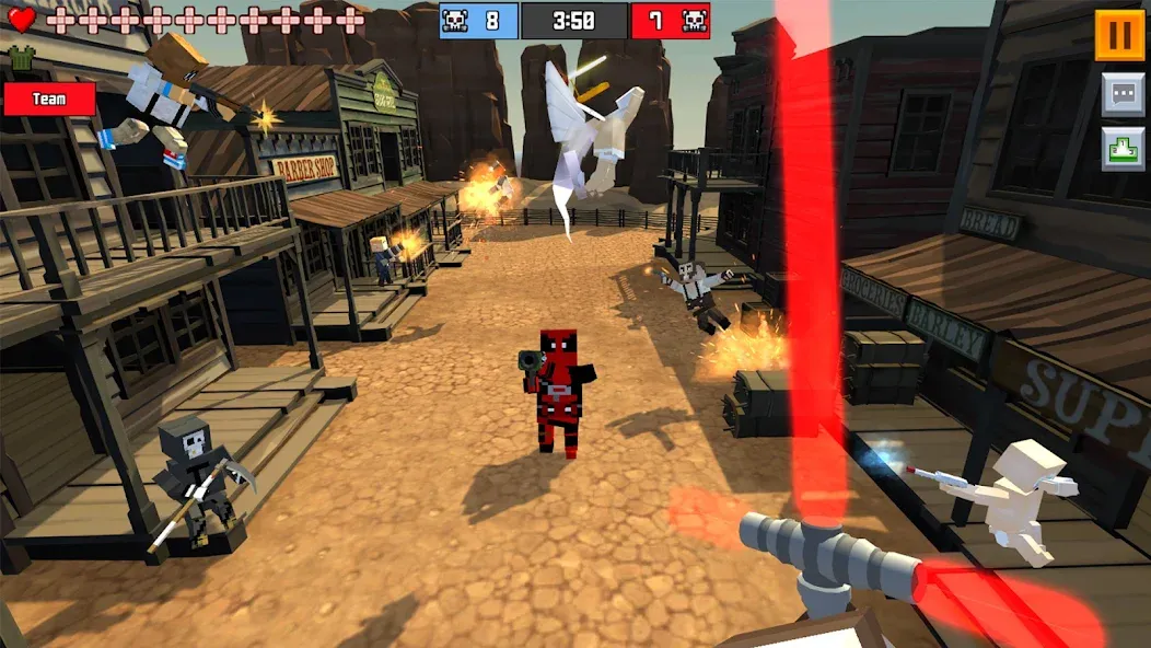 Pixel Fury Classic FPS Shooter (Пиксельная Ярость Классический ФПС Стрелок) [МОД: Бесконечные деньги, Монеты и Мега MOD] Screenshot 1