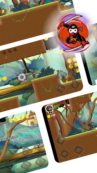 Ninja Jumper - Hero PDF (Ниндзя Джампер) [МОД: Меню, Бесконечные монеты и Открытые уровни] Screenshot 4