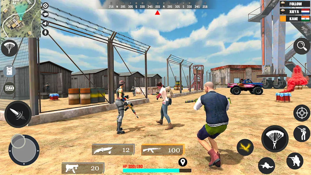 Fps Fire Shooting Game Offline (Фпс Баттлграунд Мобайл Индия) [МОД: Бесконечные деньги, Монеты и Мега MOD] Screenshot 5