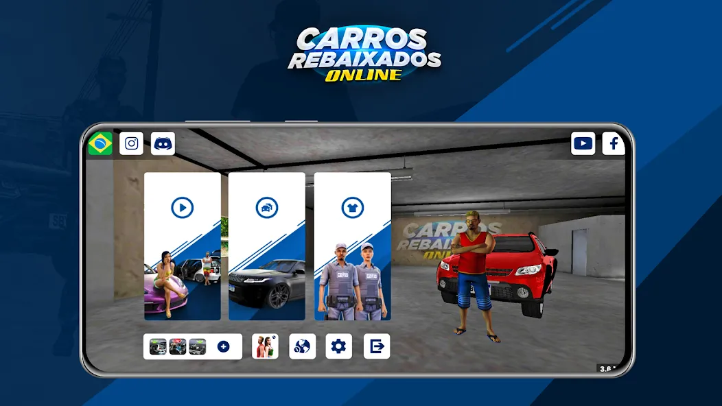 Carros Rebaixados Online (Каррос Ребайшадос Онлайн) [МОД: Бесконечные деньги, Монеты и Мега MOD] Screenshot 1
