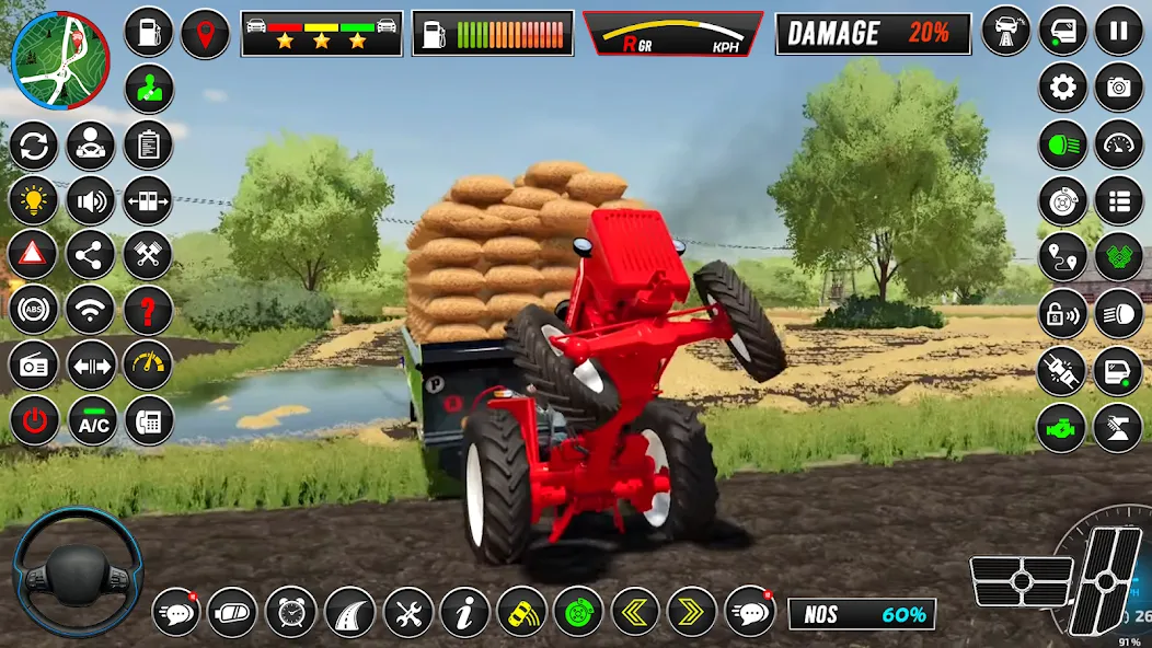 Indian Tractor Simulator Games [МОД: Бесконечные деньги, Монеты и Мега MOD] Screenshot 4