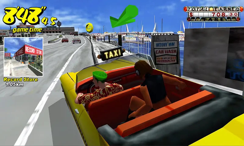Crazy Taxi Classic (Крейзи Такси Классик) [МОД: Бесконечные деньги, Монеты и Мега MOD] Screenshot 2