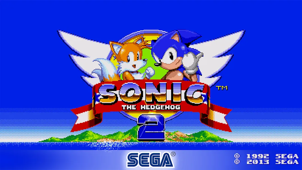 Sonic The Hedgehog 2 Classic (Соник Зе Хеджхог 2 Классик) [МОД: Много монет, Открытые уровни и Мега MOD] Screenshot 1