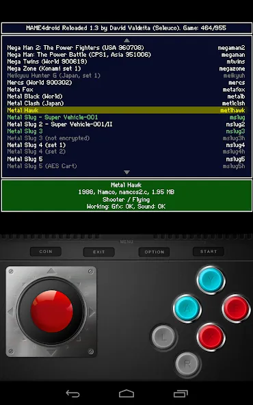 MAME4droid  (0.139u1) (МАМЕ4дроид) [МОД: Много денег, Монет и Все открыто] Screenshot 2