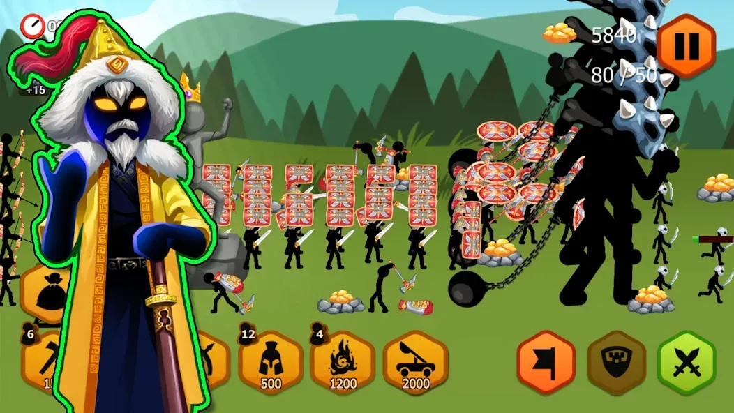 Stickman Battle 2: Empires War (Стикмен Битва 2) [МОД: Много монет, Открытые уровни и Мега MOD] Screenshot 5