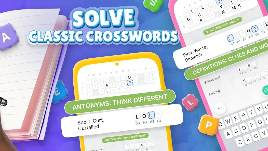 Acrostics－Cross Word Puzzles [МОД: Бесконечные деньги, Монеты и Мега MOD] Screenshot 2